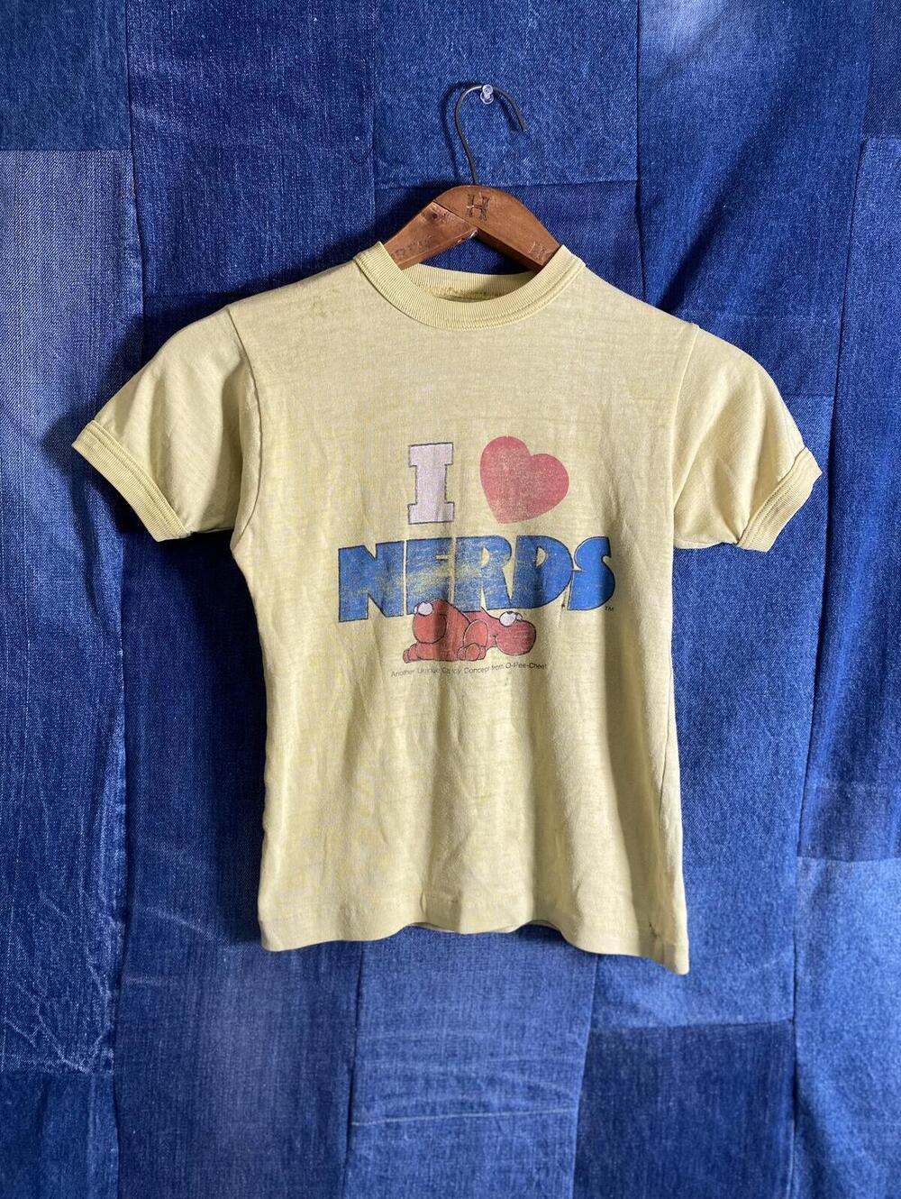 Vintage 1980s NERDS Kids Tee Tshirt 13X17 rare distressed faded - Picture 8 of 8